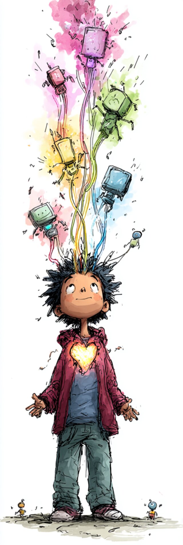 Human awesomeness illustration